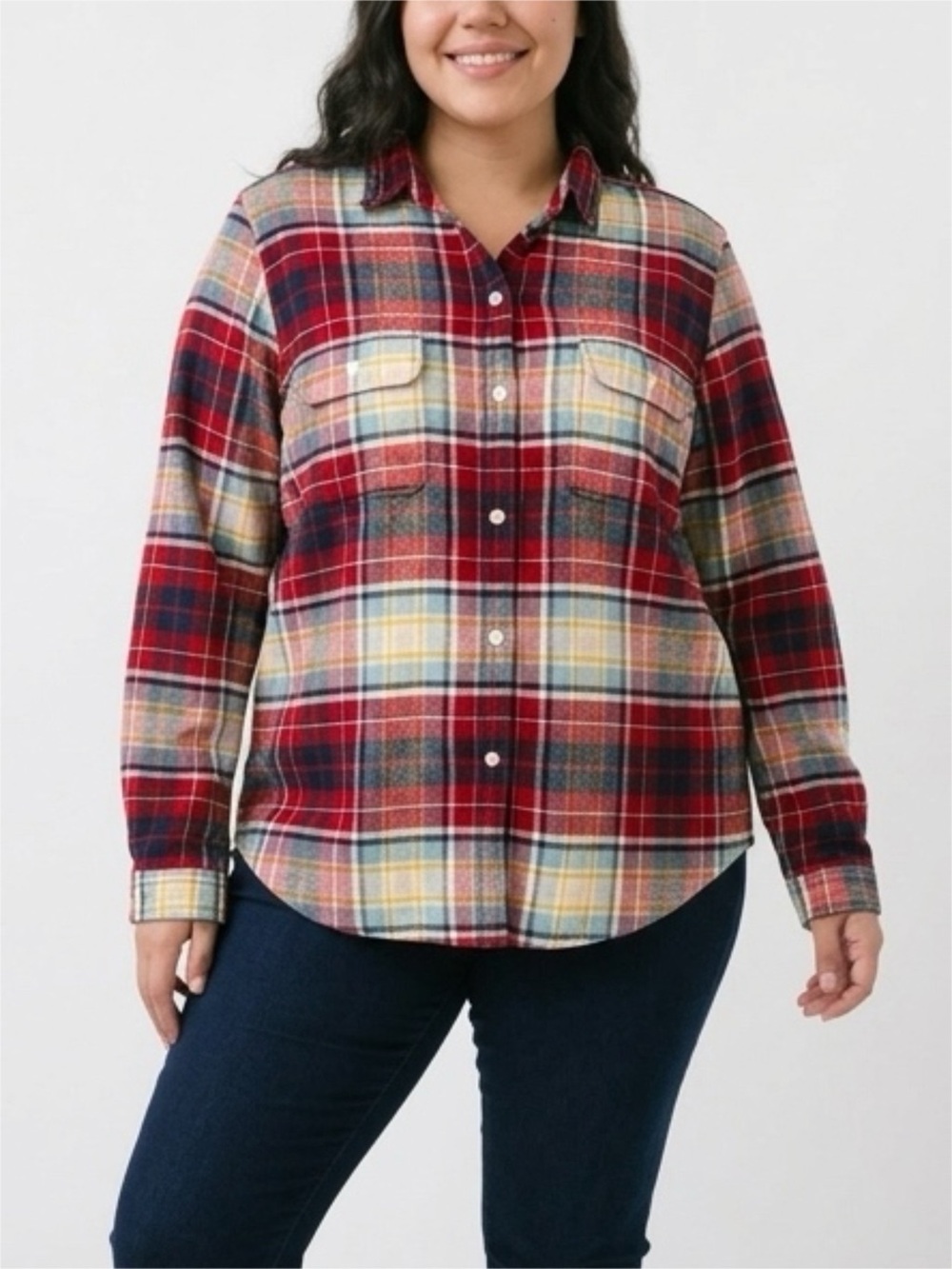American Eagle - Amazingly Soft Plaid Flannel Shirt - Slim Fit - Size XL